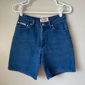 Vintage Sasson 1980’s women’s denim shorts high rise indigo wash 80’s